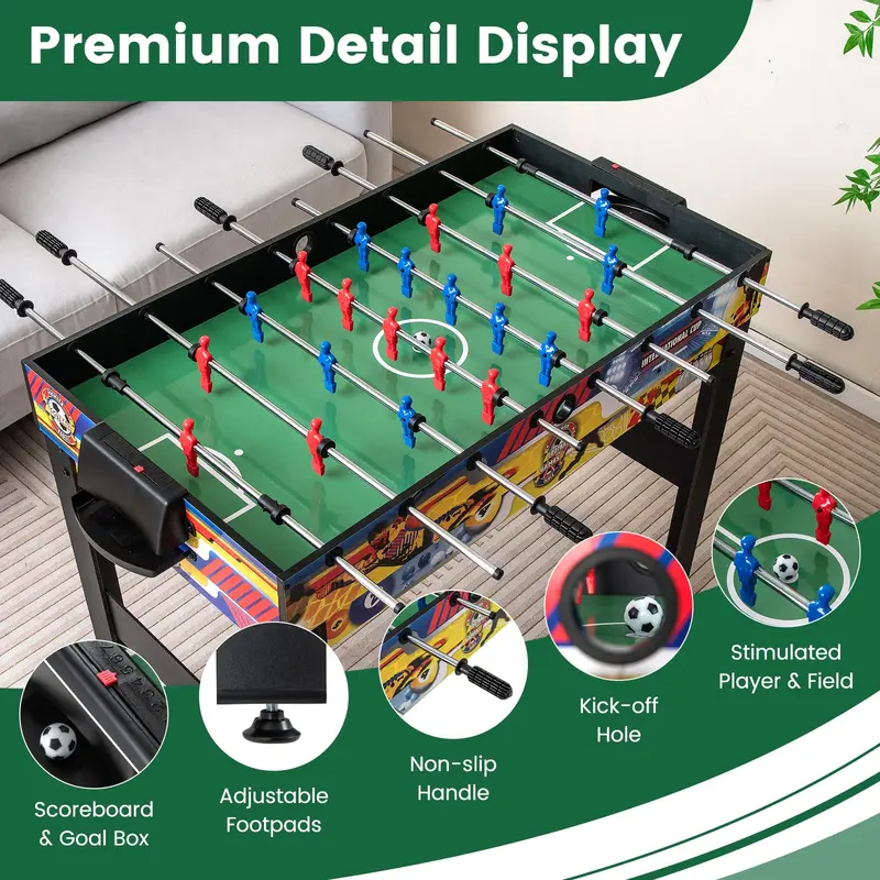 12-in-1 Multi-Sport Table: Foosball, Pool, Ping Pong, Air Hockey, Bowling, Shuffleboard, Chess, Checkers & Backgammon