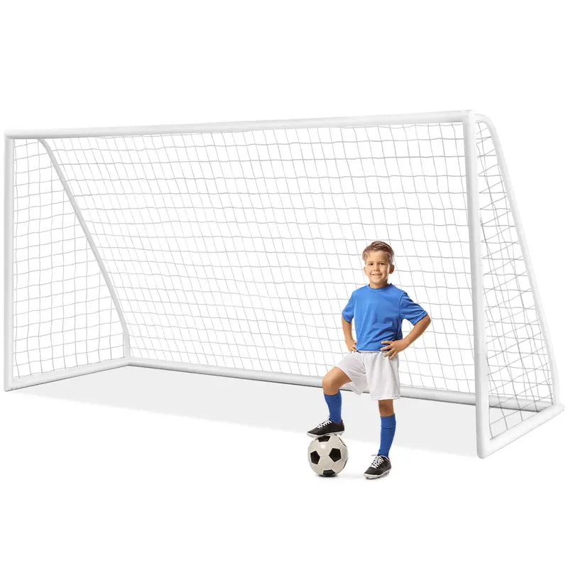 12' x 6' x 4' Portable Soccer Goal – Quick-Assembly UPVC Frame with High-Tensile Netting
