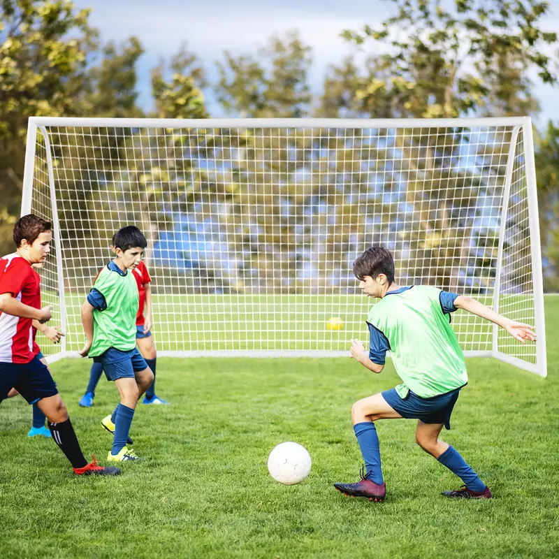 12' x 6' x 4' Portable Soccer Goal – Quick-Assembly UPVC Frame with High-Tensile Netting 2