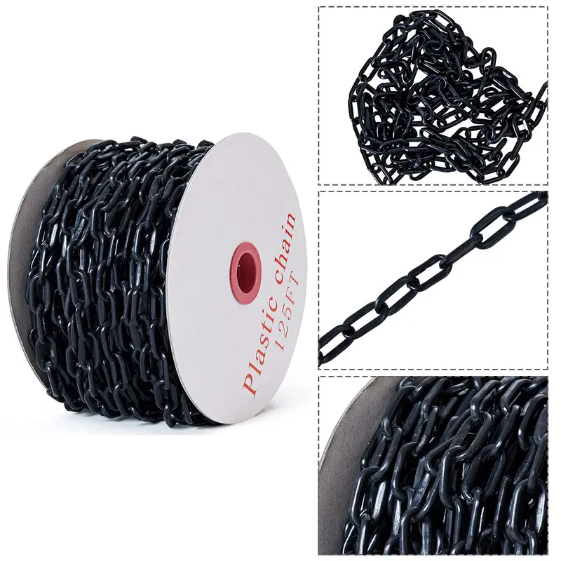 125-Foot Plastic Safety Chain Barrier for Crowd Control 2