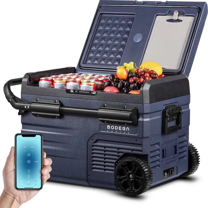 12V 37-Quart Smart Car Refrigerator – APP-Controlled Portable Freezer for RVs, Camping & Travel