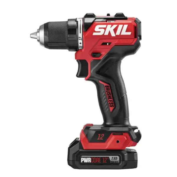 12V Brushless Cordless 1/2-Inch Drill Kit with Battery and Fast Charger