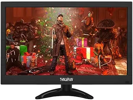 13.3-Inch Mini LED Monitor – 1366x768 Resolution with HDMI/VGA/AV/BNC/USB Inputs & Built-in Speaker