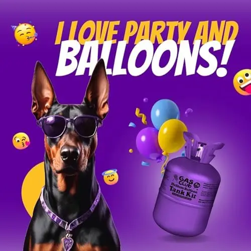 13-Liter Portable Helium Tank – Inflates Up to 50 Latex Balloons for Home Events