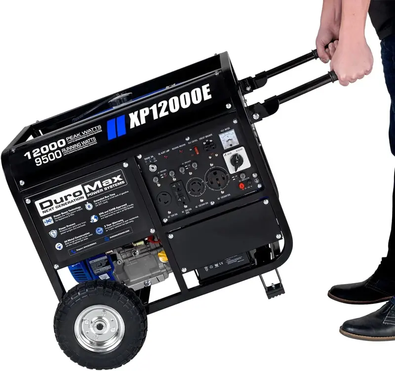 13,000-Watt Dual-Fuel Portable Generator – Gas & Propane, Electric Start, RV & Whole-Home Ready