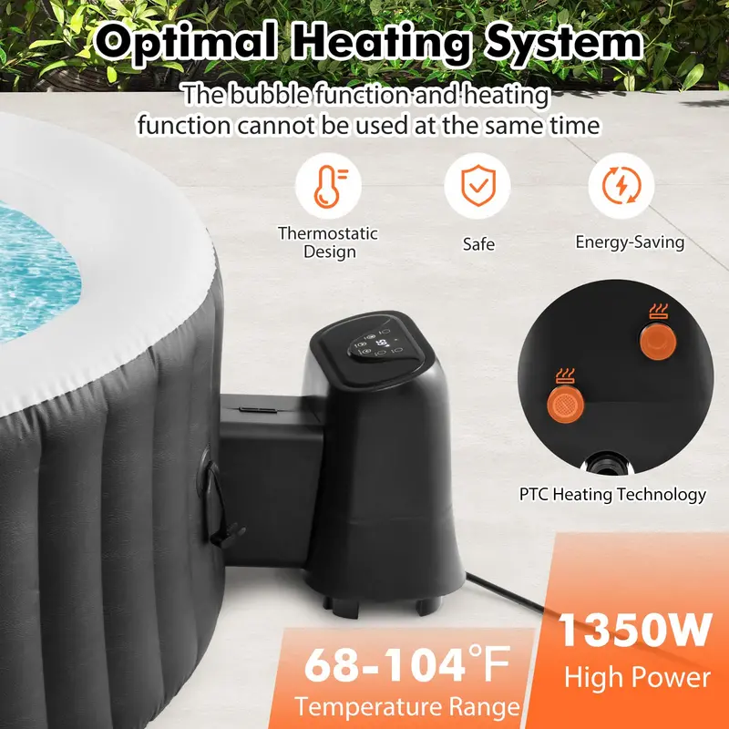 1350W SPA Control Center for Inflatable Hot Tubs – Heating, Filtration & Bubble System