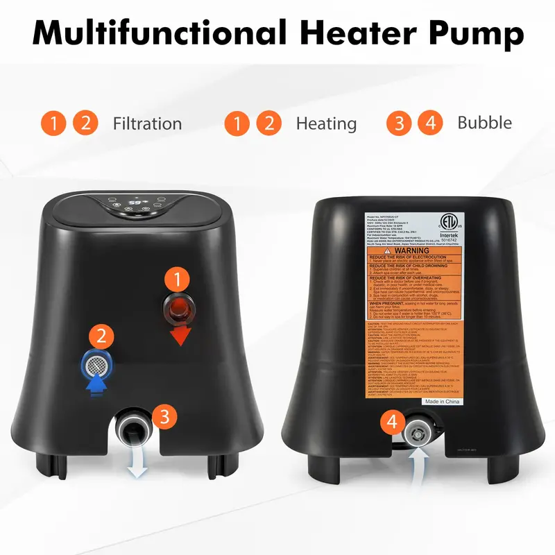 1350W SPA Control Center for Inflatable Hot Tubs – Heating, Filtration & Bubble System