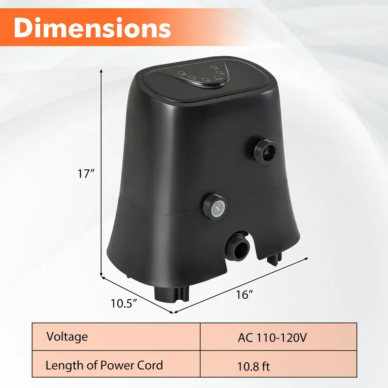 1350W SPA Control Center for Inflatable Hot Tubs – Heating, Filtration & Bubble System