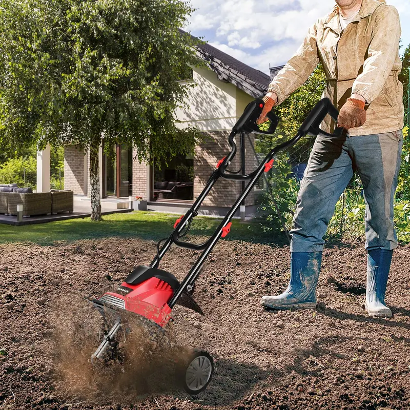 14-Inch Corded Electric Tiller – 10 Amp Dual-Purpose Cultivator with 9-Inch Depth 2