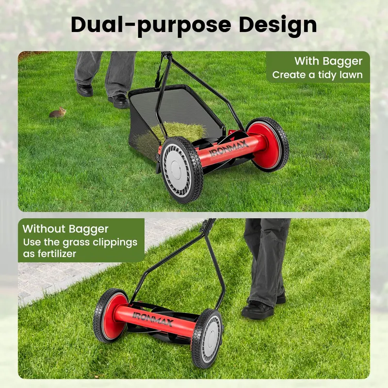 14-Inch Cordless Walk-Behind Grass Trimmer – 5-Blade Precision Cutting System