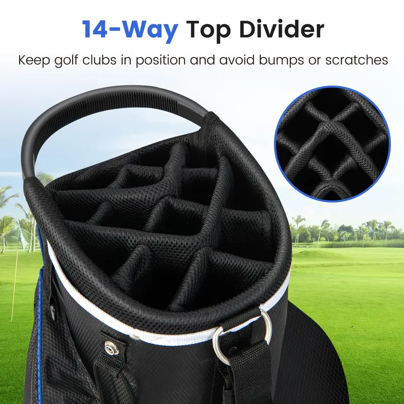 14-Way Divided Golf Cart Bag, Lightweight All-Terrain Carry Bag for Men and Women 2