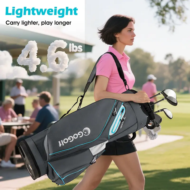 14-Way Divider Portable Golf Bag – Lightweight Carry Solution for Men and Women