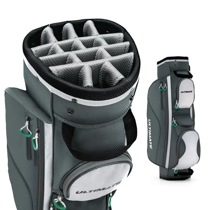 14-Way Golf Cart Bag – Lightweight Stand Bag with Organizer Compartments