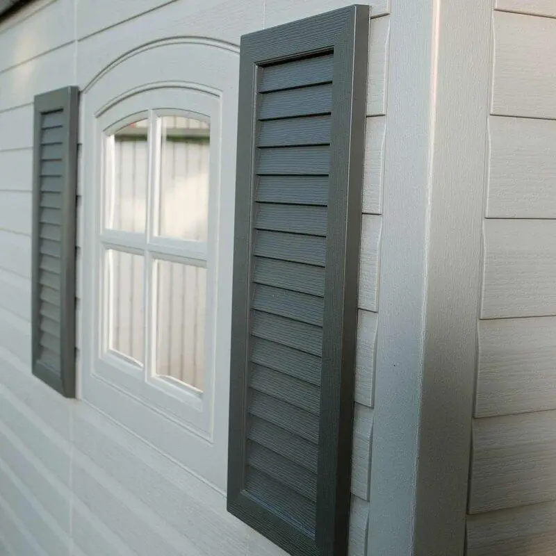 15 ft. x 8 ft. Side-Entry Plastic Outdoor Storage Shed – Weather-Resistant Resin Build