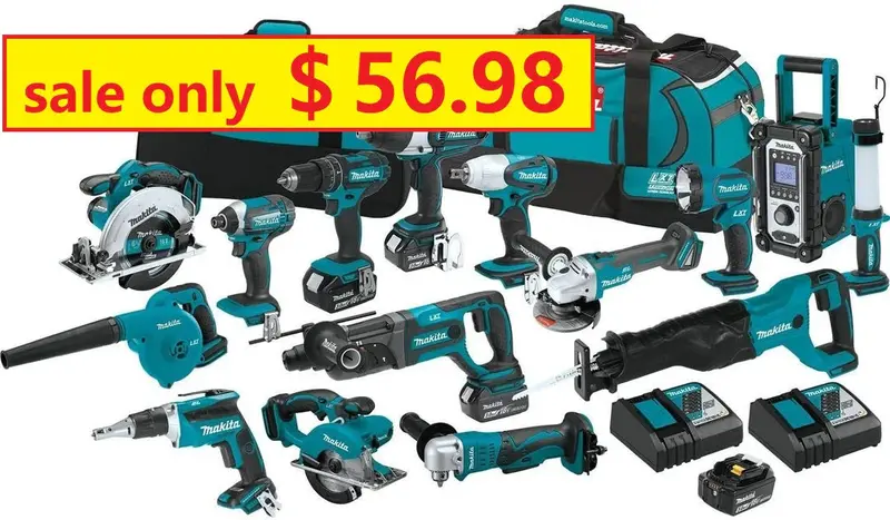 15-Piece Cordless Power Tool Combo Kit with Fast-Charging Battery & Charger 2