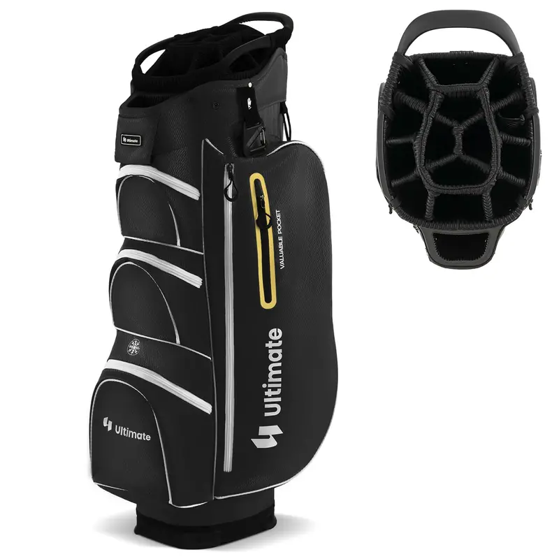 15-Way Golf Cart Bag with Full-Length Club Dividers