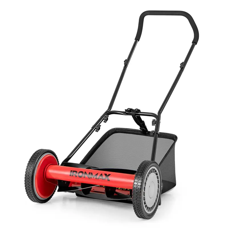 16-Inch Manual Push Reel Lawn Mower – Eco-Friendly Yard Cutting Tool