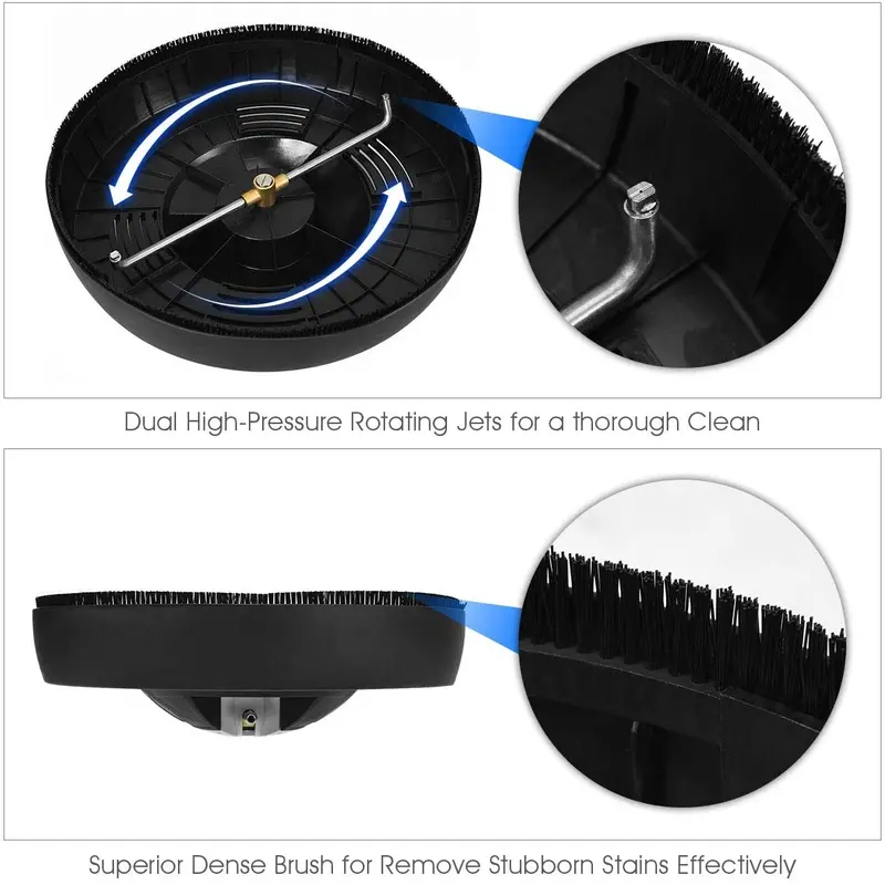 16-Inch Surface Cleaner Attachment for Pressure Washers – Compatible with 3000 PSI Units
