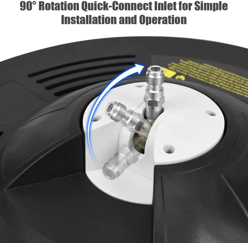 16-Inch Surface Cleaner Attachment for Pressure Washers – Compatible with 3000 PSI Units