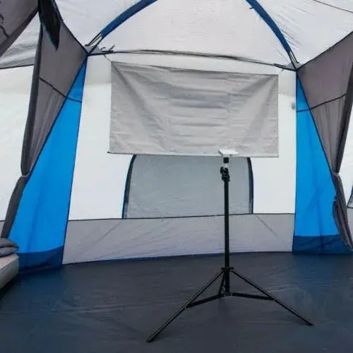 16-Person Family Cabin Tent – Three-Room Layout with Multiple Entry Points