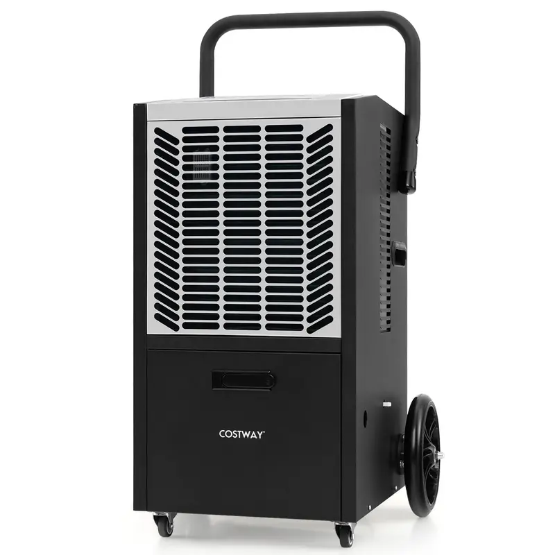 163-Pint Commercial Dehumidifier – Heavy-Duty Unit with Drain Pump & Hose, Ideal for 4,500 Sq. Ft Spaces
