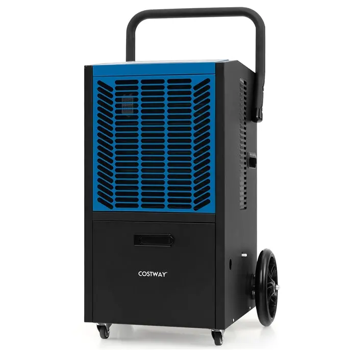 163-Pint Commercial Dehumidifier – Heavy-Duty Unit with Drain Pump & Hose, Ideal for 4,500 Sq. Ft Spaces