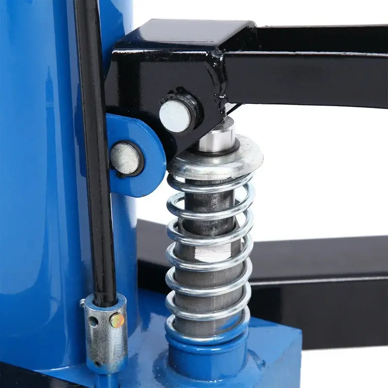 1660-lb Hydraulic Transmission Jack – Vertical Lift with 360° Swivel Pedal and Adjustable Height (33"–70") (Blue)