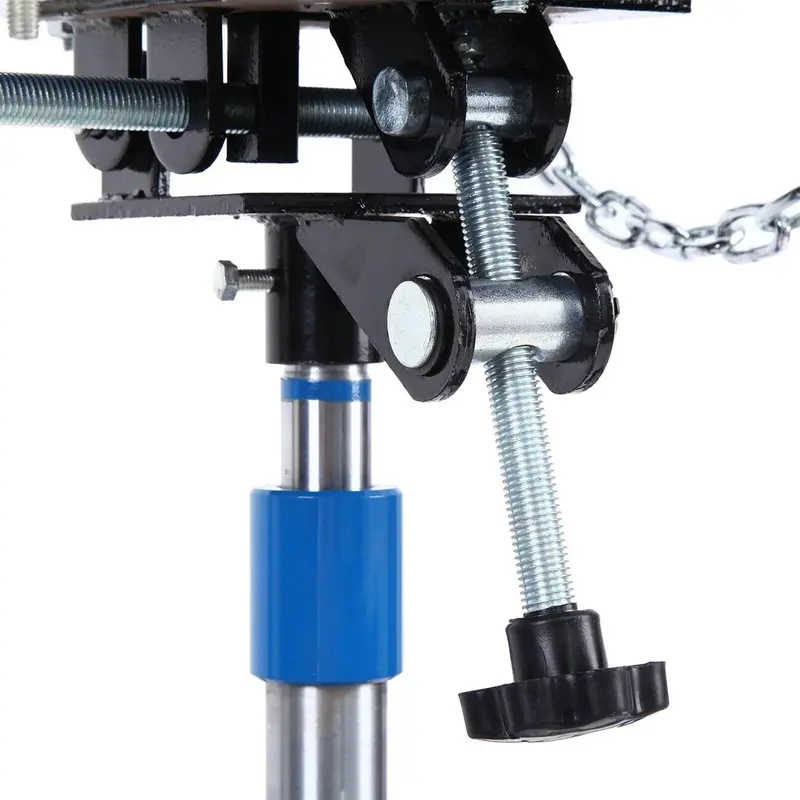 1660-lb Hydraulic Transmission Jack – Vertical Lift with 360° Swivel Pedal and Adjustable Height (33"–70") (Blue)