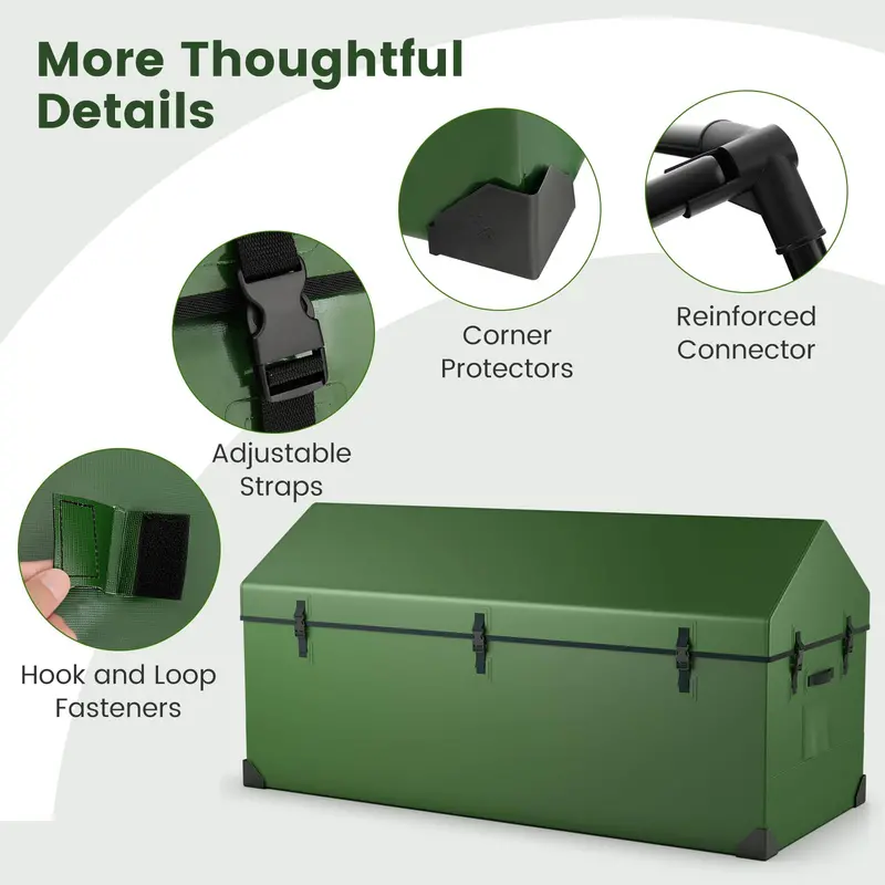 174-Gallon All-Weather Outdoor Storage Box with Ergonomic Carry Handles