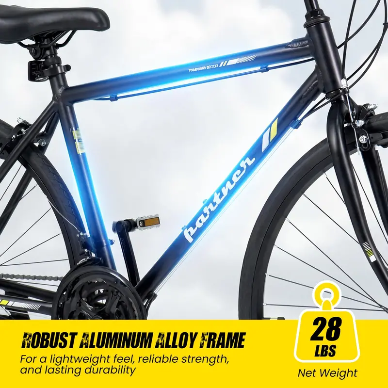 18-Speed Hybrid Commuter Bike – 700C Wheels, Shimano Drivetrain, Urban Ready