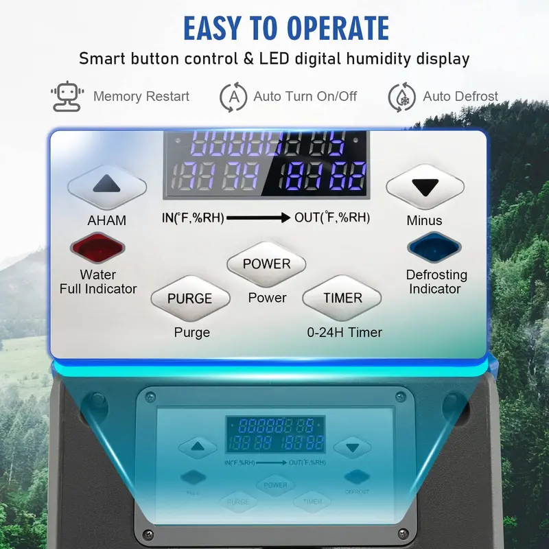 180-PPD Commercial-Grade Dehumidifier for Basements, Warehouses & Large Facilities