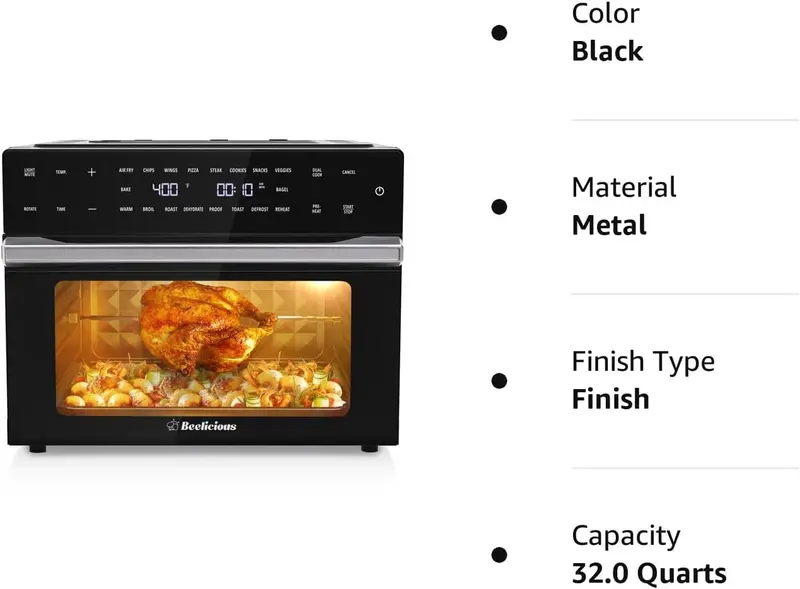 19-in-1 Extra-Large Air Fryer Oven Combo – Versatile Countertop Cooking Appliance