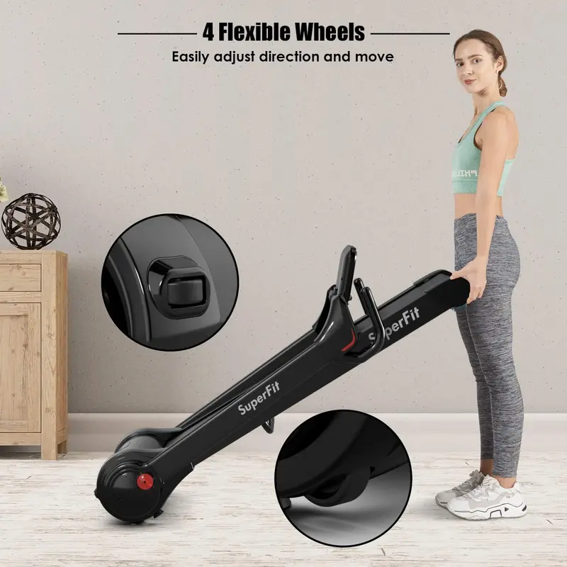 2.25HP Installation-Free Folding Treadmill with 8-Level Shock Absorption 2
