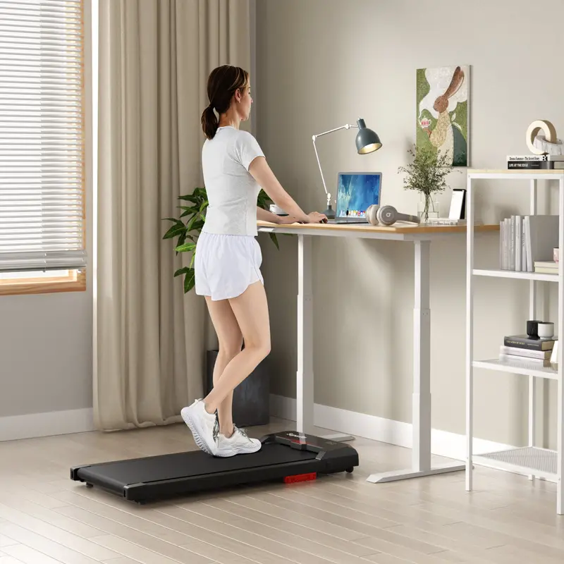 2.5HP Under-Desk Walking Pad – Compact Treadmill with Remote, 340 lb Capacity & Quiet Operation 2