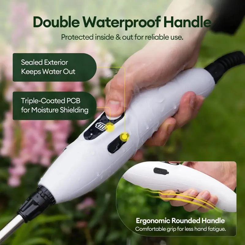 2-Gallon USB-Rechargeable Electric Garden Sprayer – Ergonomic Design with 3 Spray Nozzles and 2200mAh Battery 2