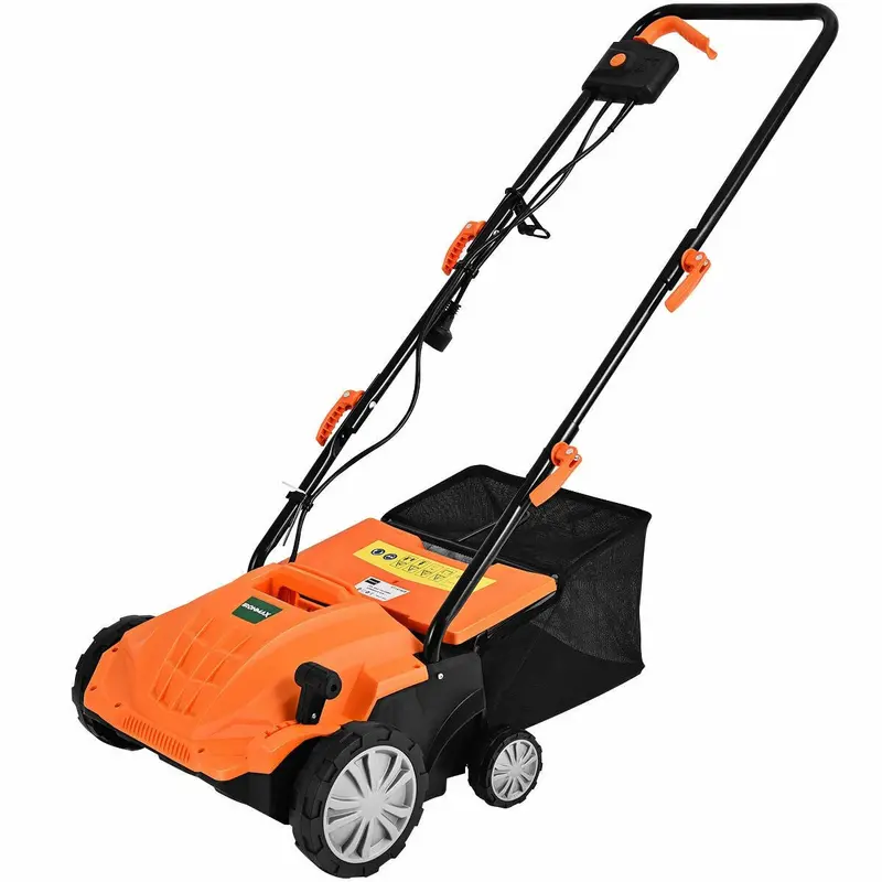 2-in-1 Electric Lawn Dethatcher & Weeder – 12-Amp, 3-Depth Adjustable Tool