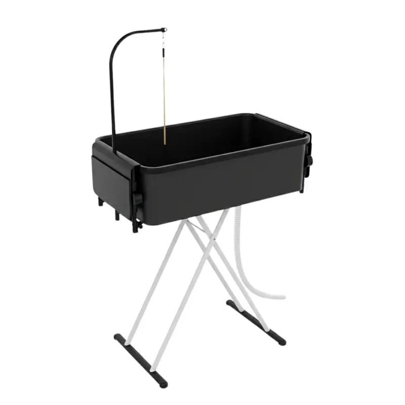 2-in-1 Portable Pet Bathtub and Grooming Table with Drain Hose