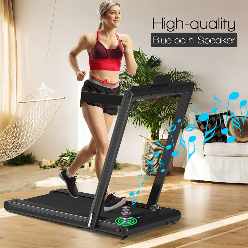 2-in-1 Under-Desk Treadmill – Foldable Electric Model with 2.25HP Motor and LED Control Display 2