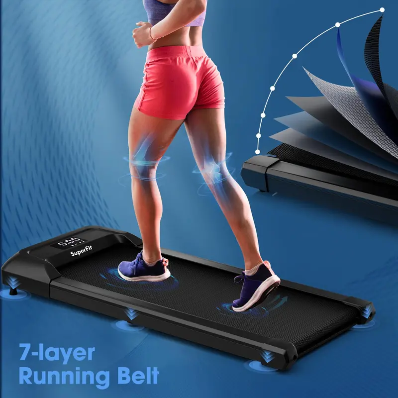 2-in-1 Under-Desk Walking Pad – Foldable Treadmill with 265 LB Weight Capacity