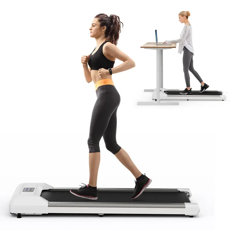 2-in-1 Under-Desk Walking Pad – Foldable Treadmill with 265 LB Weight Capacity