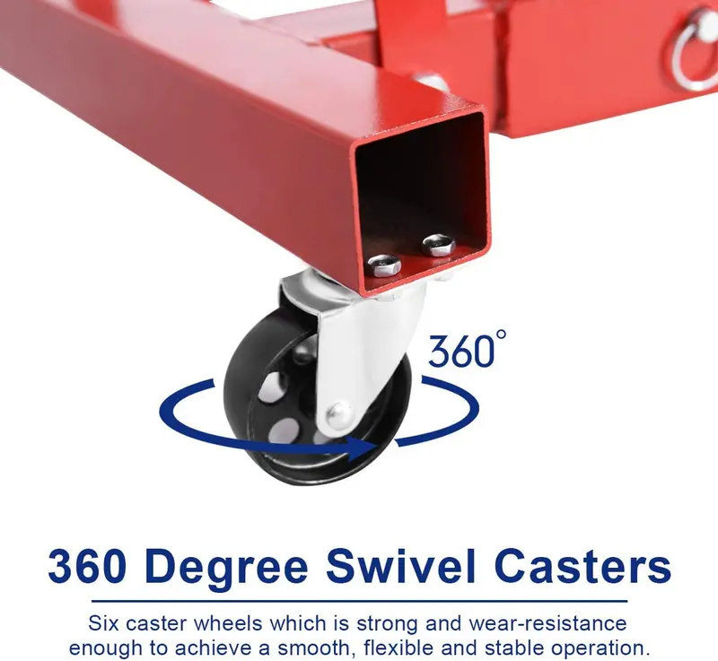 2-Ton Folding Engine Hoist – Portable Cherry Picker Crane for Auto Shops