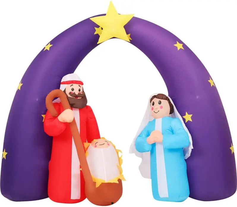 20-Foot Outdoor Inflatable Snowman with RGB Lighting and Storage Bag