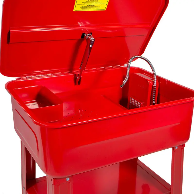20-Gallon Industrial Parts Cleaner with General-Purpose Solvent Pump System