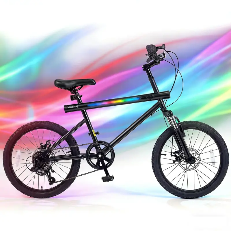 20-Inch Hybrid Exercise Bike with LED Display, Stereo Speakers, and Reinforced Carbon Steel Frame 2