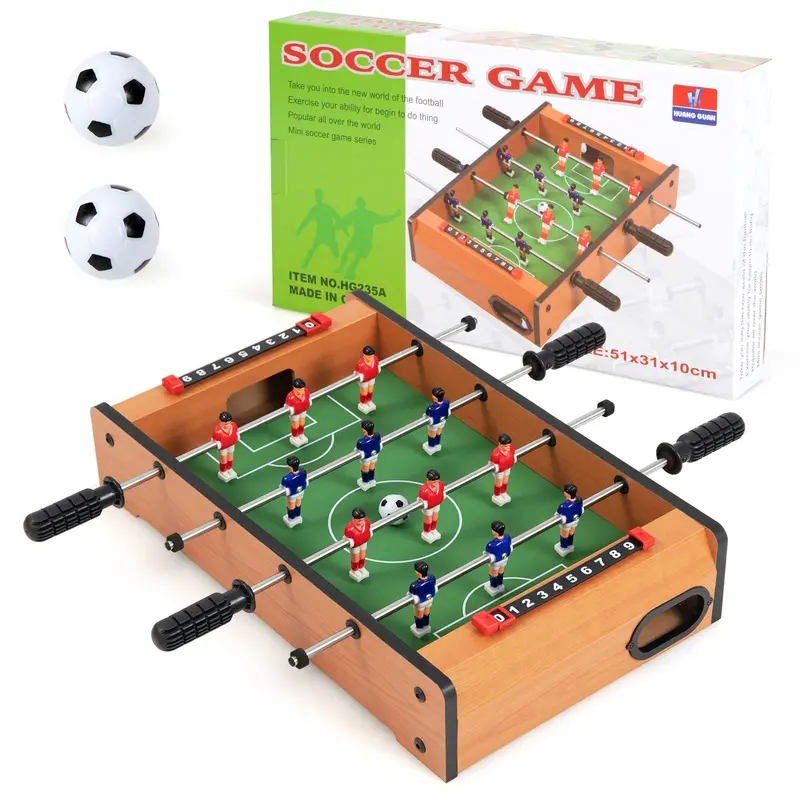 20-Inch Portable Foosball Table for Kids – Mini Soccer Game with Score Trackers