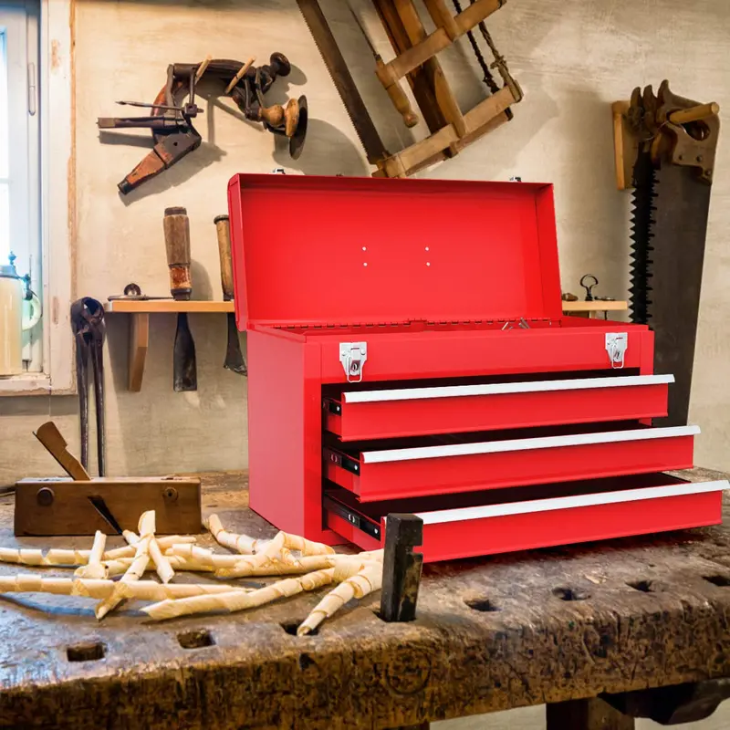 20-Inch Portable Steel Tool Chest with Durable Cabinet Construction 2