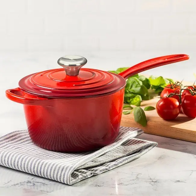 20-Piece Cast Iron Cookware Set Featuring 10.25-Inch Skillet and 1.75-Quart Covered Saucepan
