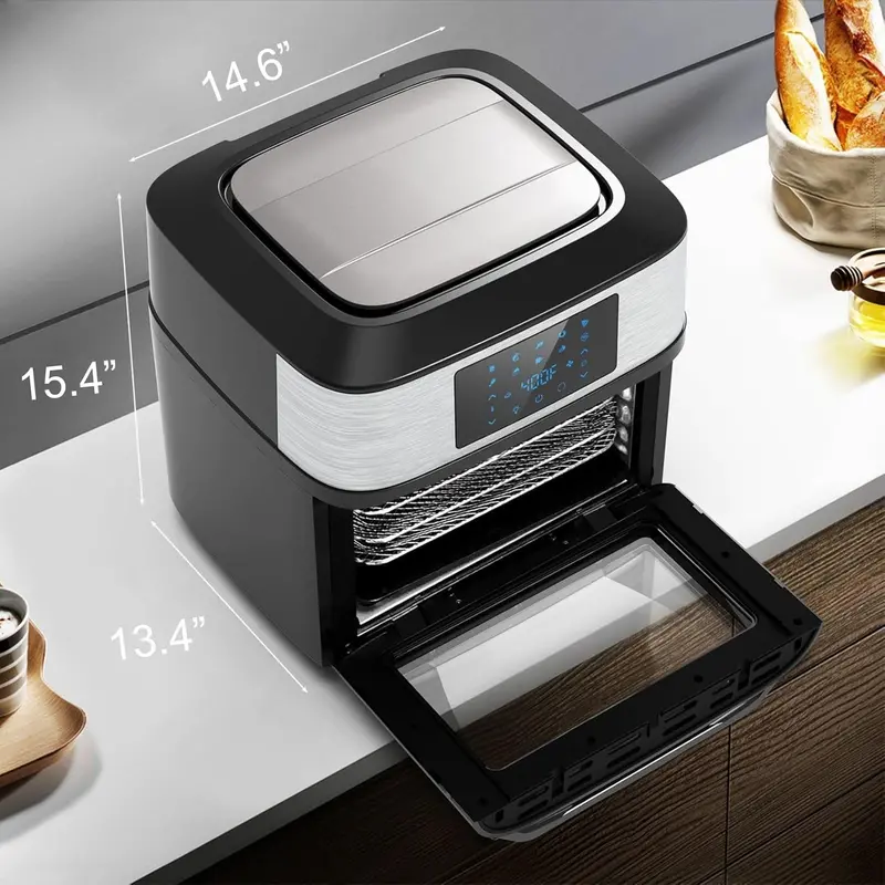 20-Quart 10-in-1 Air Fryer Oven Combo with Rotisserie and Dehydrating Racks 2