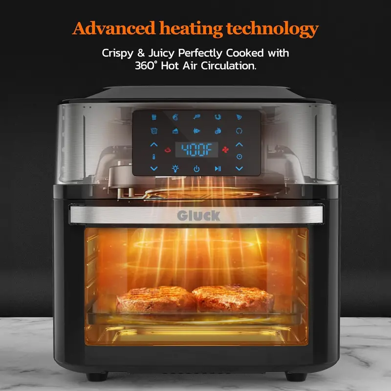 20-Quart 10-in-1 Air Fryer Oven Combo with Rotisserie and Dehydrating Racks