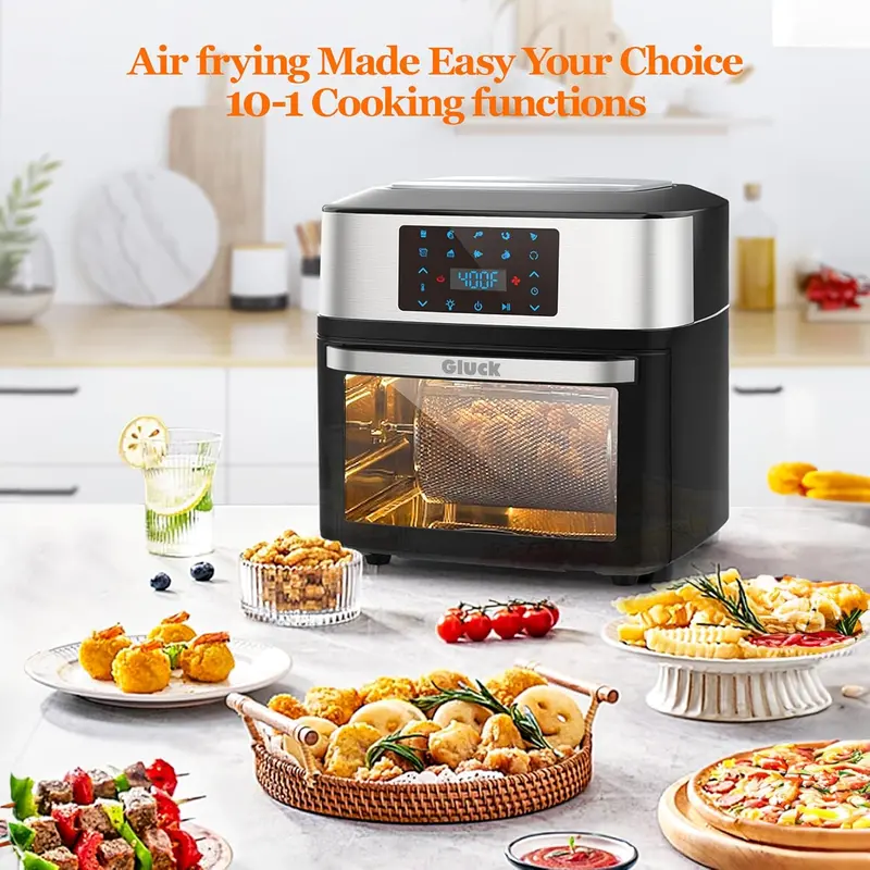20-Quart 10-in-1 Air Fryer Oven Combo with Rotisserie and Dehydrating Racks
